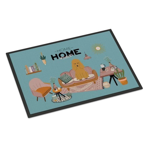 24 x 36 in. Tan Poodle Sweet Home Indoor or Outdoor Mat, Carolines Treasures, Mfr#: CK7914JMAT